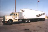 Old Yellow with Chapel Trailer